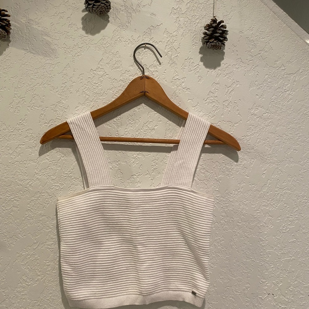 Hollister white cotton top